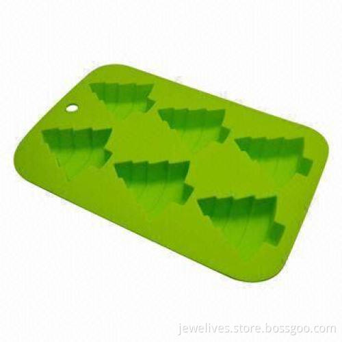 Christmas Tree Shaped Ice Cube Tray, Made of Food Grade Silicon